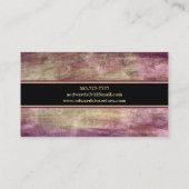 Modernes Abstraktes Lila Visitenkarte (Rückseite)