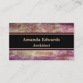 Modernes Abstraktes Lila Visitenkarte (Vorderseite)