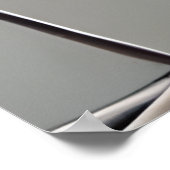 Modernes Abstraktes Linealgold schwarz grau Poster (Ecke)