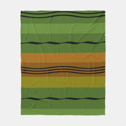 modernes abstraktes Linienmuster Fleecedecke (Vorderseite)