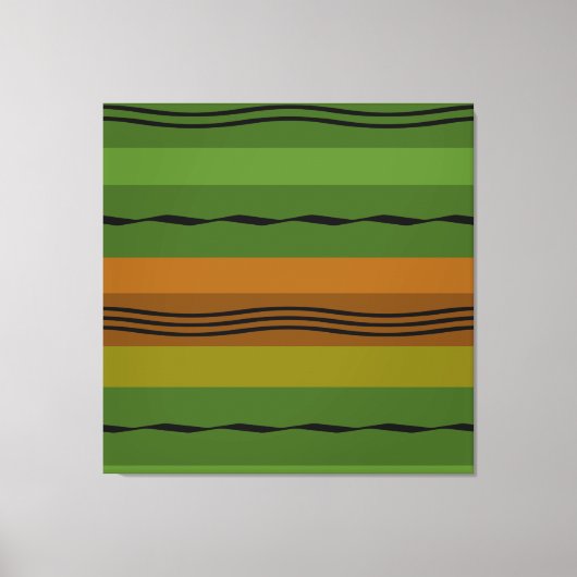 modernes abstraktes Linienmuster Leinwanddruck (Vorderseite)