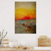 Modernes Abstraktes Malerposter Poster (Küche)