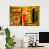 Modernes Abstraktes Malerposter Poster (Heimbüro)