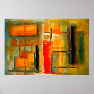 Modernes Abstraktes Malerposter Poster