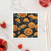 Modernes Abstraktes Marigold Serviette (Beispiel)