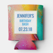 Modernes Abstraktes Marmordesign Dosenkühler (Rückseite)