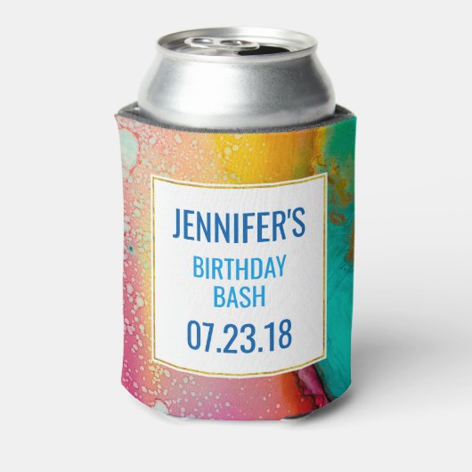 Modernes Abstraktes Marmordesign Dosenkühler (Kanne Rückseite)