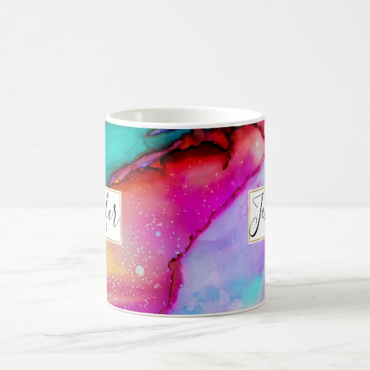 Modernes Abstraktes Marmordesign Kaffeetasse (Mittel)