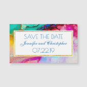 Modernes Abstraktes Marmordesign Magnetkarte (Vorderseite)