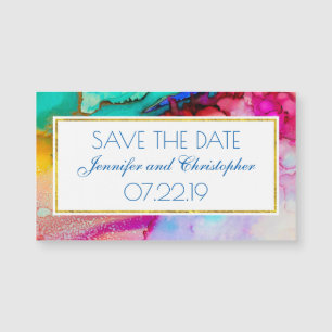 Modernes Abstraktes Marmordesign Magnetkarte