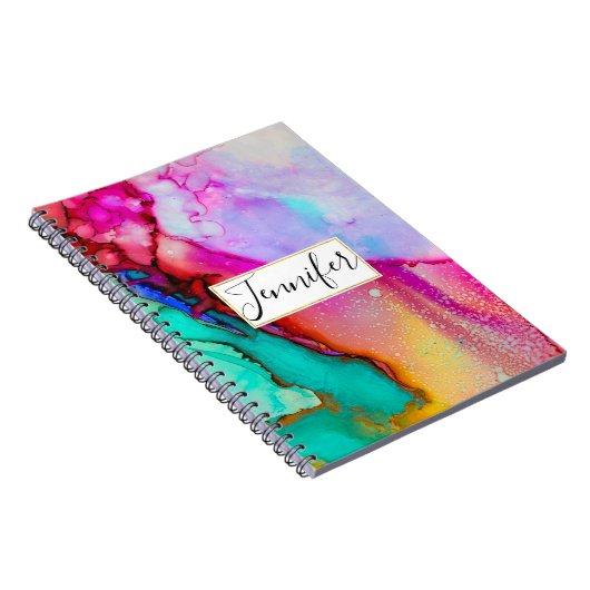 Modernes Abstraktes Marmordesign Notizblock (Rechte Seite)