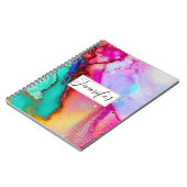 Modernes Abstraktes Marmordesign Notizblock (Linke Seite)