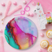 Modernes Abstraktes Marmordesign Pappteller (Party)