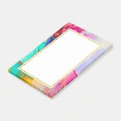 Modernes Abstraktes Marmordesign Post-it Klebezettel (angewinkelt)