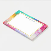 Modernes Abstraktes Marmordesign Post-it Klebezettel (angewinkelt)