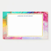 Modernes Abstraktes Marmordesign Post-it Klebezettel (Vorderseite)