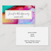 Modernes Abstraktes Marmordesign Visitenkarte (Vorne/Hinten)