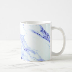 Modernes abstraktes Marmormuster in Blau Kaffeetasse