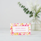 Modernes, Abstraktes Marmormuster QR-Code Visitenkarte (Stehend Vorderseite)