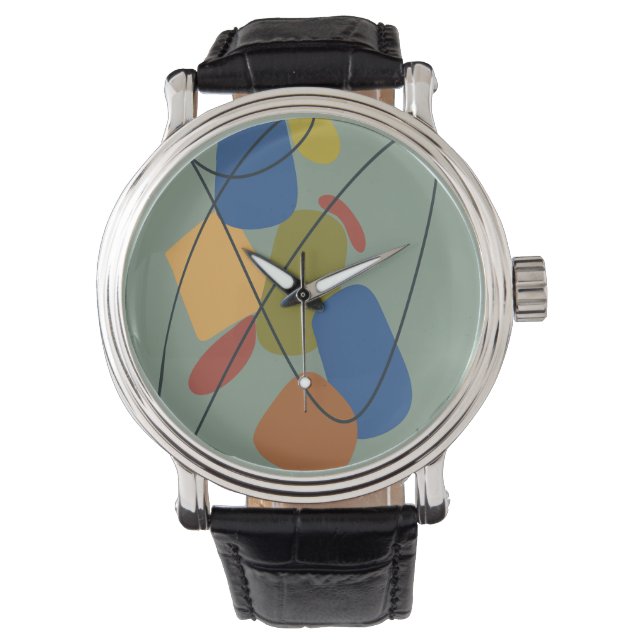 Modernes Abstraktes Mittelalter Armbanduhr (Vorderseite)