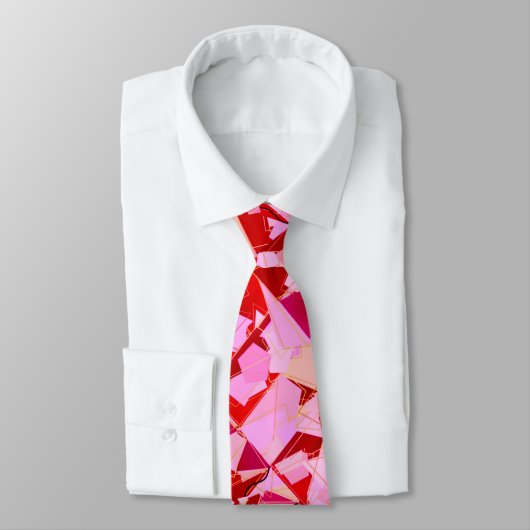 Modernes Abstraktes Mittelalter, dunkelrot und ros Krawatte (Gebunden)