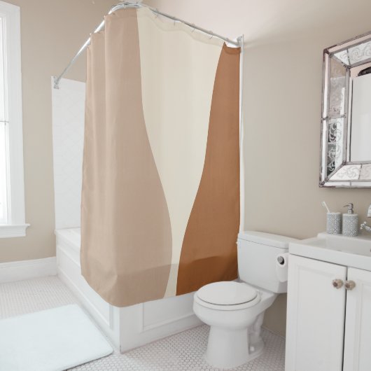 Modernes Abstraktes Mittelalter Duschvorhang (Beispiel)