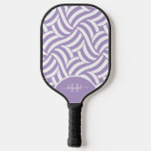 Modernes abstraktes Monogramm 2-Farben-Muster Pickleball Schläger (Rückseite)