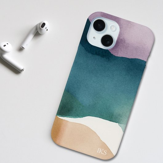 Modernes Abstraktes Monogramm Case-Mate iPhone Hülle