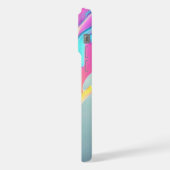 Modernes Abstraktes Monogramm-Muster iPhone Hülle (Linke Seite)