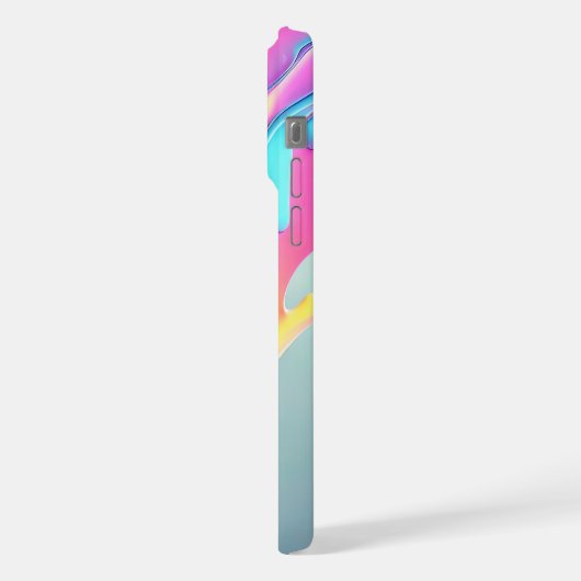 Modernes Abstraktes Monogramm-Muster iPhone Hülle (Linke Seite)