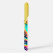 Modernes Abstraktes Monogramm-Muster iPhone Hülle (Rechte Seite)