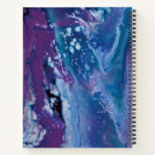 Modernes Abstraktes Monogramm Notizblock (Rückseite)