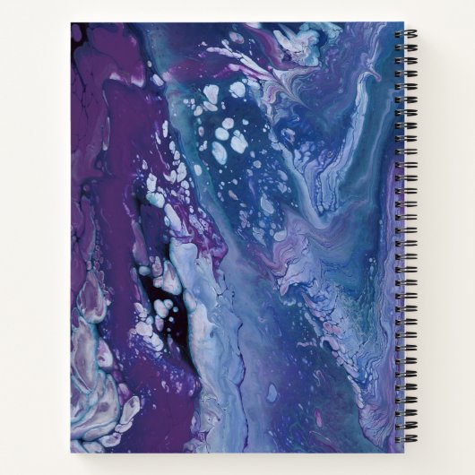 Modernes Abstraktes Monogramm Notizblock (Rückseite)