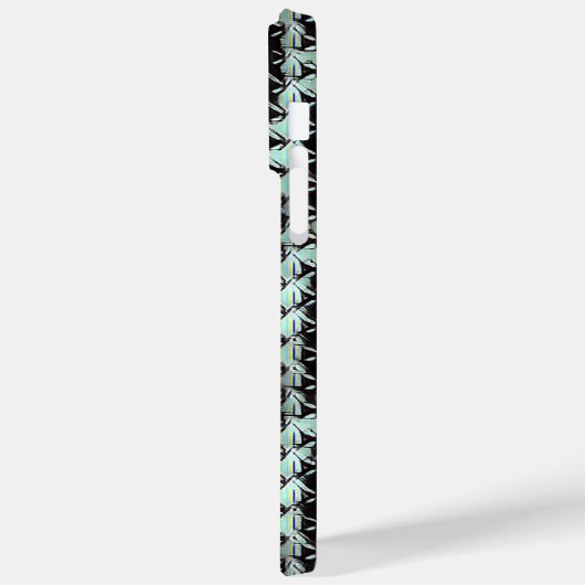 Modernes abstraktes Muster 1187 - iPhone Case (Rückseite / Links)