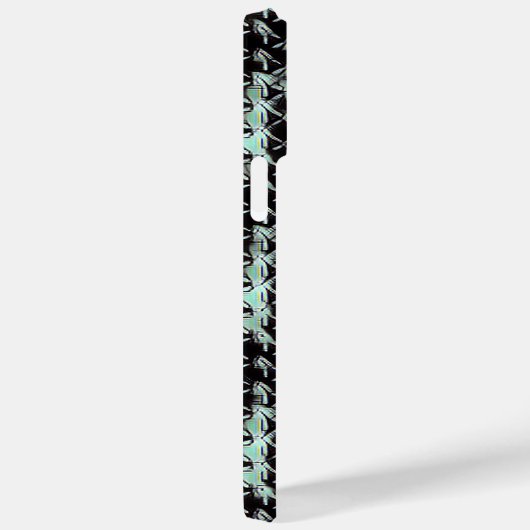 Modernes abstraktes Muster 1187 - iPhone Case (Rückseite / Rechts)