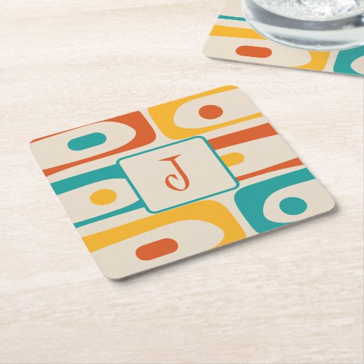 Modernes Abstraktes Muster aus dem Mittelalter Rechteckiger Pappuntersetzer (angewinkelt)