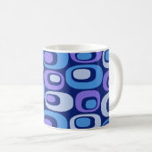 Modernes Abstraktes Muster aus der Mitte des Jahrh Kaffeetasse (VorderseiteRechts)