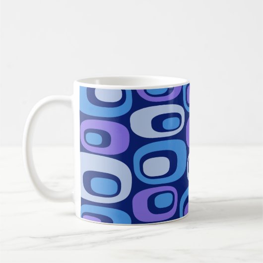 Modernes Abstraktes Muster aus der Mitte des Jahrh Kaffeetasse (Links)
