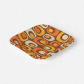 Modernes Abstraktes Muster aus der Mitte des Jahrh Pappteller (Gewinkelt)