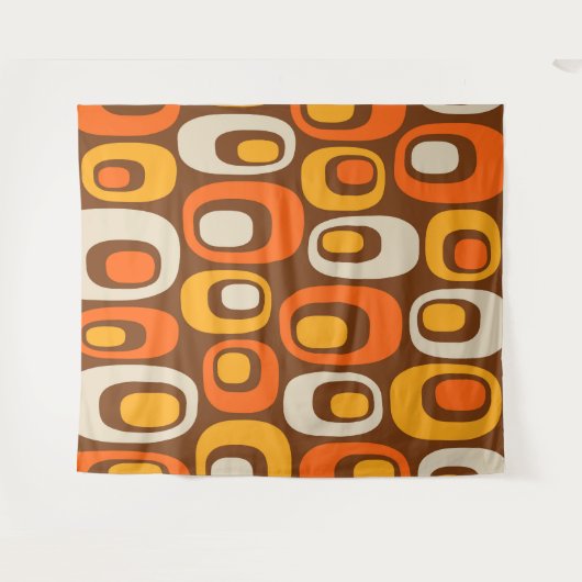 Modernes Abstraktes Muster aus der Mitte des Jahrh Wandteppich (Vorderseite (Horizontal))