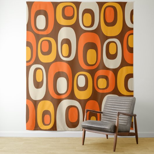 Modernes Abstraktes Muster aus der Mitte des Jahrh Wandteppich (Beispiel)