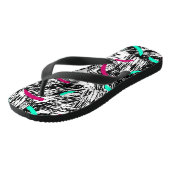 Modernes Abstraktes Muster. Badesandalen (Schrägansicht)