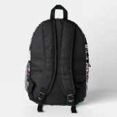 Modernes Abstraktes Muster. Bedruckter Rucksack (Rückseite)