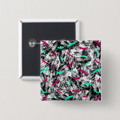 Modernes Abstraktes Muster. Button (Vorne & Hinten)