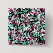 Modernes Abstraktes Muster. Button (Vorderseite)