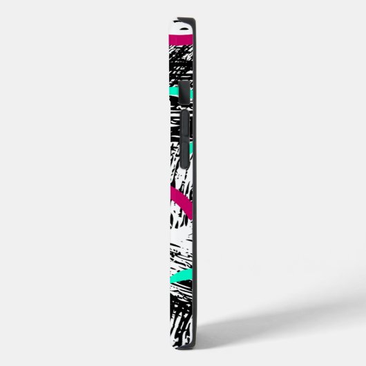 Modernes Abstraktes Muster. Case-Mate iPhone Hülle (Rückseite / Links)