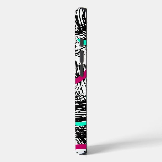 Modernes Abstraktes Muster. Case-Mate iPhone Hülle (Rückseite / Links)