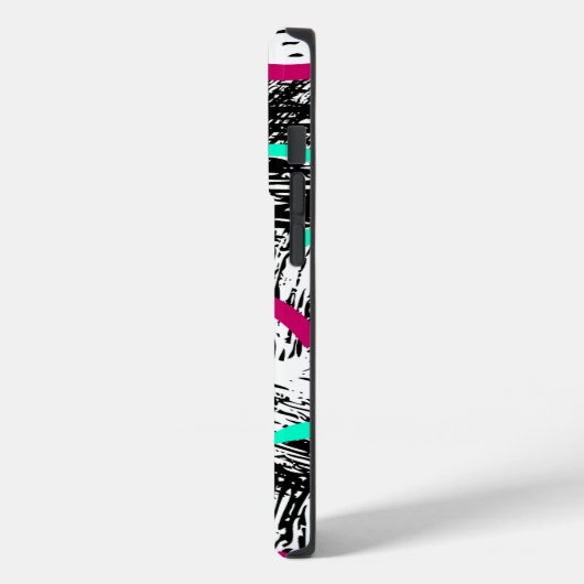 Modernes Abstraktes Muster. Case-Mate iPhone Hülle (Rückseite / Links)