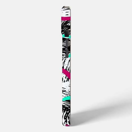 Modernes Abstraktes Muster. Case-Mate iPhone Hülle (Rückseite / Links)