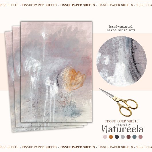 Modernes, Abstraktes Muster-Dekopapier Seidenpapier